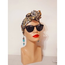 Oben Hobi Telli  Bandana Saç Aksesuarı  Kadın Kumaş Toka
