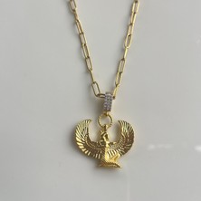 Makmery Accessory Çelik Kolye Anka  Charm Model