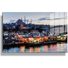 Marsilyan Şehirler Ve Manzaralar, Yapay Zeka Destekli, 3d Dekoratif Baskı Yatay Cam Tablo 310