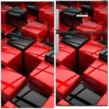 Buzdolabı Kapağı Kapağı Kaplama Stiker