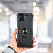 Haktan Kılıf Realme C11 2021 Yüzüklü Standlı Tank Kılıf