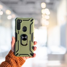 Haktan Kılıf Xiaomi Redmi Note 8 Yüzüklü Standlı Tank Kılıf