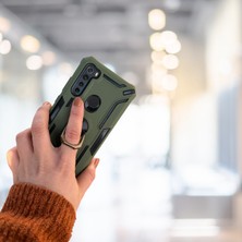 Haktan Kılıf Xiaomi Redmi Note 8 Yüzüklü Standlı Tank Kılıf