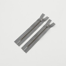 T/4 Metal Dipli Black Nikel 3/lü Gri Melanj Kot Pantolon Fermuarı