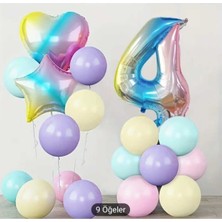 Düvenci Ticaret Gökkuşağı Yaş Balon Set