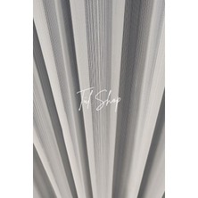 Tül Shop Ütü Istemez ve Kırışmaz Ağır Sade ve Şık Kdk Ekru Model 1/3 Sık Pileli Tül Perde