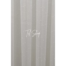 Tül Shop Ütü Istemez Ağır Gramajlı Sade ve Şık Nope Model 1/3 Sık Pileli Tül Perde