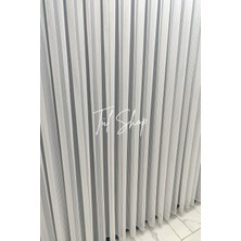 Tül Shop Ütü Istemez Kırışmaz Ağır Gramajlı Sıralı Çelik Model 1/3 Sık Pileli Tül Perde