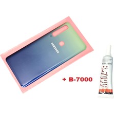 Tkgz Samsung Galaxy A9 A920 2018 Arka Pil Batarya Kapağı (CAM+B-7000) MAVİ