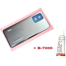 Tkgz Xiaomi Poco X3 Gt Arka Kapak Batarya Pil Kapağı (CAM+B-7000) Siyah