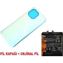 Tkgz Xiaomi Mi 11 Arka Kapak Batarya Pil Kapağı + Pil (Cam) Mavi