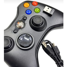 Crk Teknoloji X360 Kablosuz Gamepad Oyun Joystıck PC+360 Uyumlu Controller