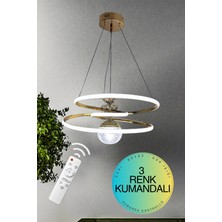 Supply Home 3 Renkli Modüllü Gold Kaplama Modern Sarkıt Toplu LED Avize Beyaz, Gün Işığı ve Sarı Renkli