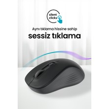 Daxi MX100 Sessiz Kablosuz Mouse 2.4ghz Wireless - Ayarlanabilir Mouse Hassasiyeti - Tak Çalıştır