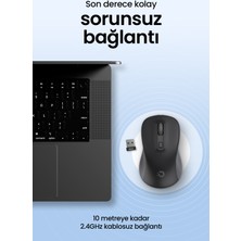 Daxi MX100 Sessiz Kablosuz Mouse 2.4ghz Wireless - Ayarlanabilir Mouse Hassasiyeti - Tak Çalıştır