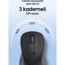 Daxi MX100 Sessiz Kablosuz Mouse 2.4ghz Wireless - Ayarlanabilir Mouse Hassasiyeti - Tak Çalıştır