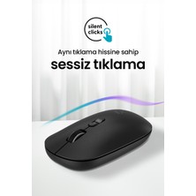 Daxi MX200 Business Sessiz Kablosuz Mouse 2.4ghz Wireless - Ayarlanabilir Mouse Hassasiyeti - Tak Çalıştır