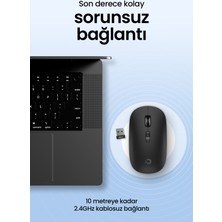 Daxi MX200 Business Sessiz Kablosuz Mouse 2.4ghz Wireless - Ayarlanabilir Mouse Hassasiyeti - Tak Çalıştır