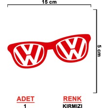 Sönmez Sticker Volkswagen Gözlük Sticker - Volkswagen Sticker - Oto Sticker - Araba Sticker - Araç Sticker