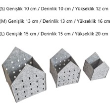 Next Craft Dekoratif Kutu Organizer Saklama Kutusu Sepeti 3 Adet 3 Mm Keçe