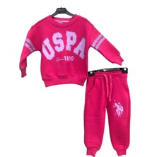 Eflin Butik Pembe Işlemeli Uspa Eşofman Takımı