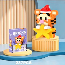 DEK Toy Store Bricks Yeni Yıl Özel Seri Tiger Eeyor Figür 3D Yapı Blokları Puzzle Yapboz Hobi