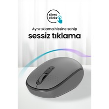 Daxi MX400 Prime Pro Sessiz Kablosuz Mouse Bluetooth ve 2.4ghz Wireless Bağlantı - Ayarlanabilir Dpı