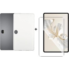 Ukscase Honor Pad 9 12.1'' Uyumlu Buzlu Şeffaf Silikon Kılıf