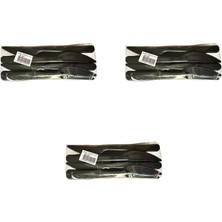 Omeyva Siyah Plastik Bıçak - Parti Davet Piknik Yemek Bıçağı - 18  cm . - 100'LÜ 3 Paket