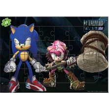 Sonic  Frame Puzzle 2ADET 24PARÇA+1 ADET48 Parça