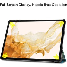 Seashell Digital Samsung Galaxy Tab S10+ Desenli Baskı Deri Standlı Kayısı Çiçeği Tablet Kılıfı (Yurt Dışından)