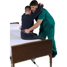 100 kg Üstü Çok Amaçlı Haki Yeşil Renk Hasta Yürüyüş Destek ve Denge Kemeri Hasta Taşıma Aparatı