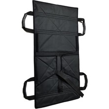 Siyah Renk Hasta Taşıma Kaldırma Transfer Sedyesi Hasta Koltuğu ve Yatağı Çırtçırtlı Çok Işlevli