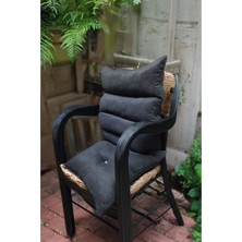 Brediawro Siyah Renk Ortopedik Ofis Koltuğu Minderi - Misafir Koltuğu Sandalyesi Minderi Sırt Desteği