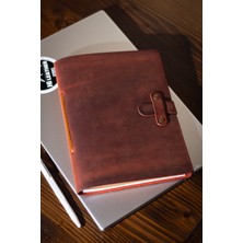 Hi Leather El Yapımı Gerçek Deri A5 Defter Ajanda