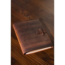 Hi Leather El Yapımı Gerçek Deri A5 Defter Ajanda