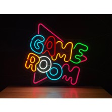 Disa Neon LED Tabela Dekoratif Aydınlatma -Game Room, 55X55CM-