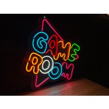 Disa Neon LED Tabela Dekoratif Aydınlatma -Game Room, 55X55CM-