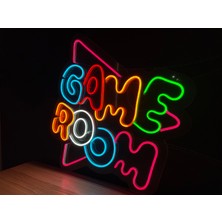 Disa Neon LED Tabela Dekoratif Aydınlatma -Game Room, 55X55CM-