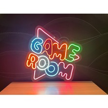 Disa Neon LED Tabela Dekoratif Aydınlatma -Game Room, 55X55CM-