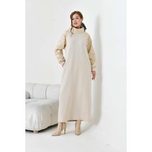 Garmi Kadın Kapitoneli Iki Ip Elbise Beige