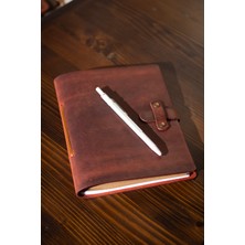 Hi Leather El Yapımı Gerçek Deri A5 Defter Ajanda