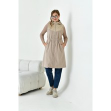 Garmi Kadın Kaşe Yelek Beige