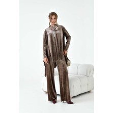 Garmi Kadın Kadife Takım Vizon