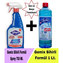 Gemix Derz Temizleyici Sihirli Formül Mavi Su 750 ml + 1000 ml