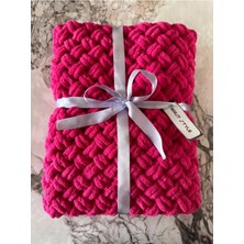 Merut Style Alize Puffy Fuşya Bebek Battaniyesi