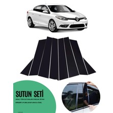 Car Pazar Renault Fluence Sutun Seti Piano Black Parlak Siyah Kapı Sutunu