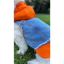 Ziggy Dog  Köpek Kıyafeti Kot Yelek Turuncu