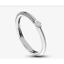 Hector Co Jewellery Tarz Me Pavé & Beyaz Ikili Yüzük