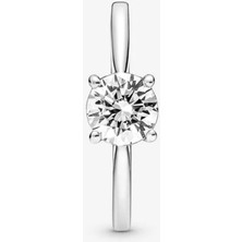 Hector Co Jewellery Işıltılı Tektaş Yüzük